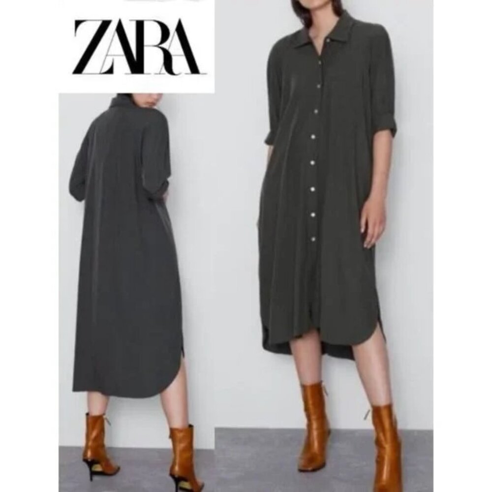 New ZARA SHIRT DRESS